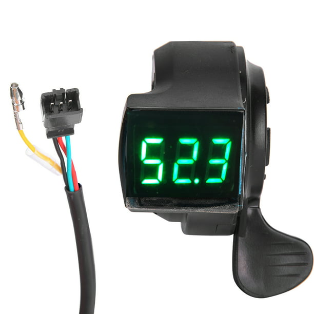 12V-99V Thumb Throttle with LCD Digital Battery Voltage Display Switch Ebike